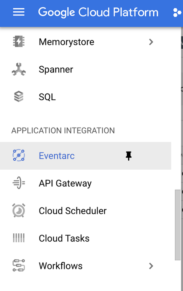 Eventarc in Google Cloud Console