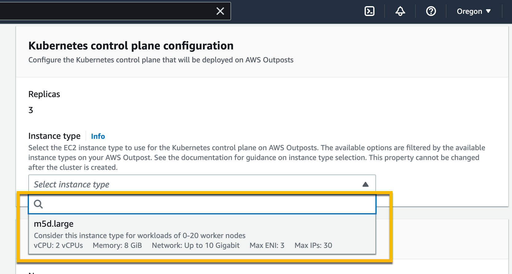 Setting Instance Type