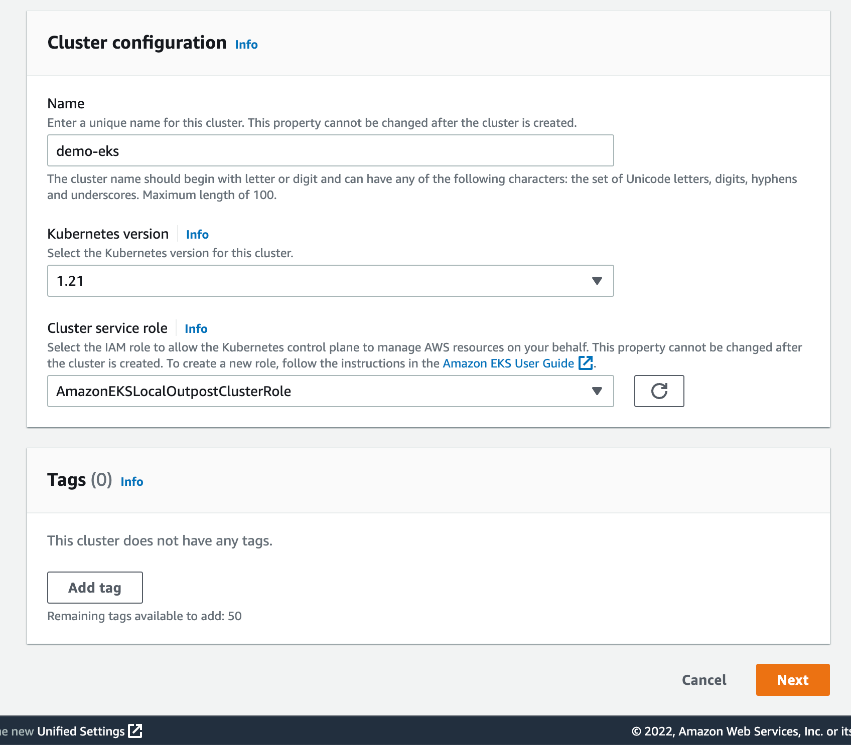 Cluster Configuration