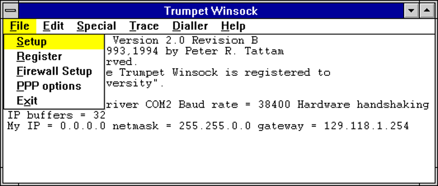 Trumpet Winsock